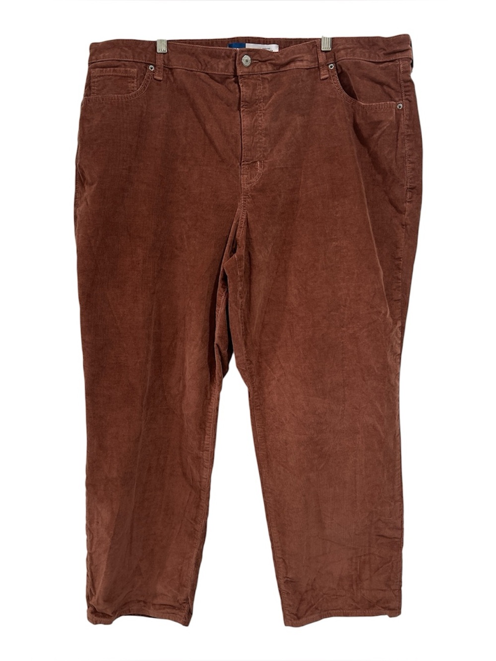 Old Navy High Rise OG Loose Corduroy Pants in Rust Brown - Plus size 26